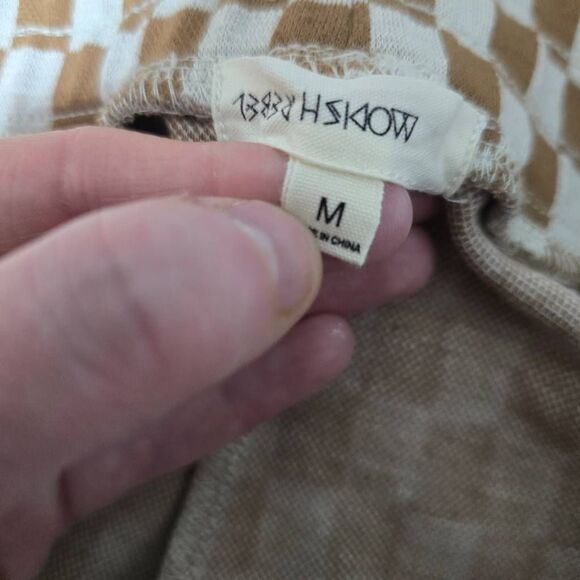 Modish Rebel Buckle Natural Birch Checkerboard Lounge Pants - Picture 4 of 5
